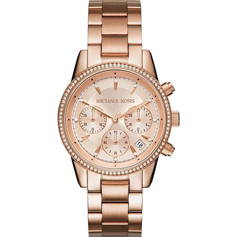 michael kors uhr rosegold schwarz|Michael Kors damenuhren.